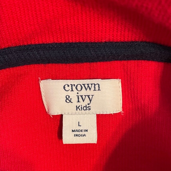 Crown and Ivy Kids Quarter Zip Pullover - Picture 5 of 7